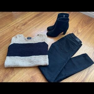 American Eagle black jeggings size 0.